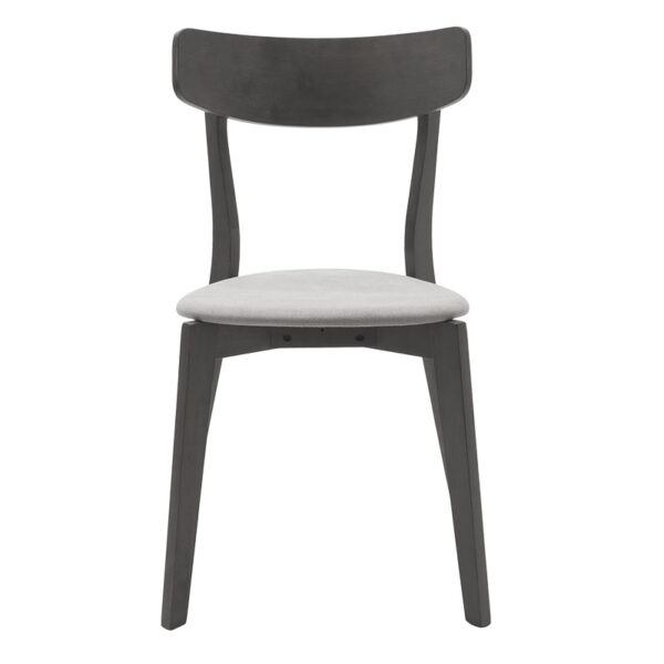 Chair Toto pakoworld grey fabric rubberwood anthracite leg 3 Chair Toto pakoworld grey fabric-rubberwood anthracite legIndoor furniture > Chairs