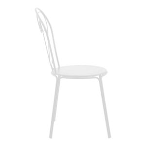 Chari pakoworld stackable chair white metal 49x55x90cm 2 Chari pakoworld stackable chair white metal 49x55x90cmOutdoor furniture > Garden armchairs