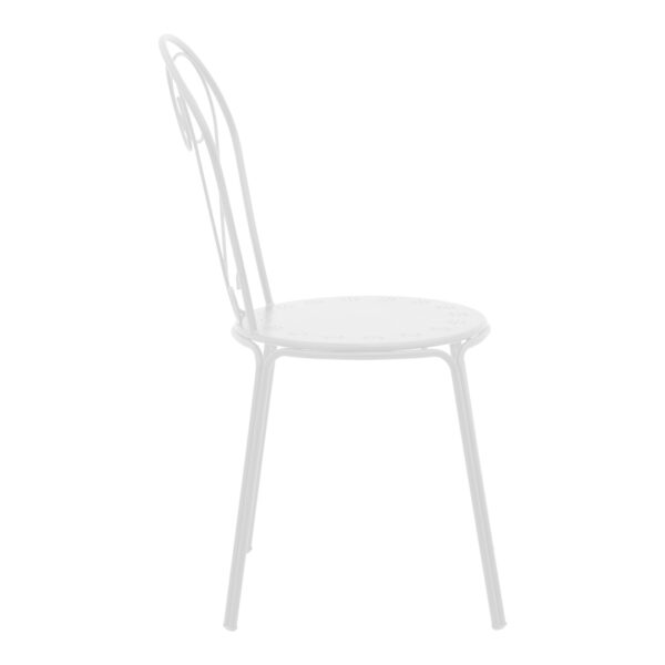 Chari pakoworld stackable chair white metal 49x55x90cm 2 Chari pakoworld stackable chair white metal 49x55x90cmOutdoor furniture > Garden armchairs