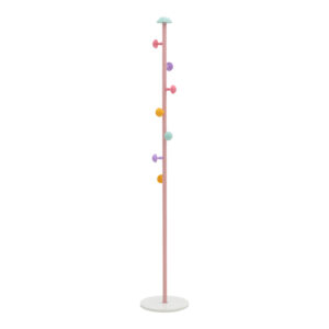 Coat stand Mush pakoworld pink-white metal 30x30x168cm