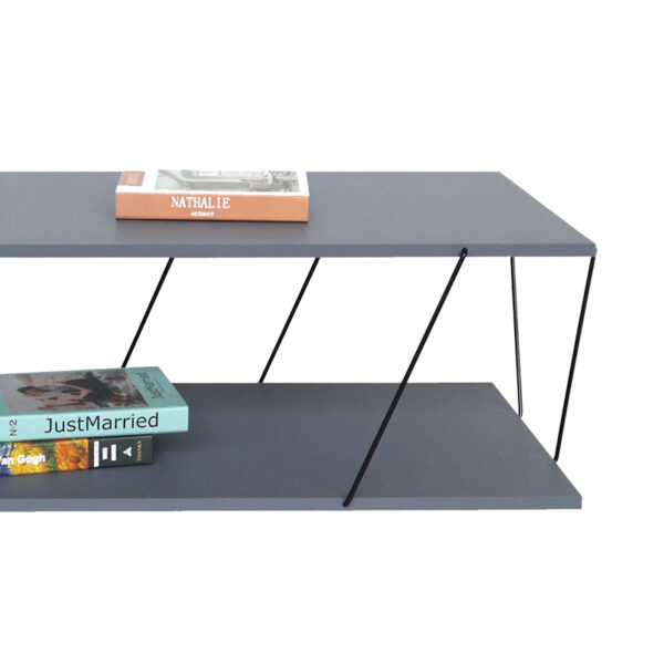 Coffee table Tars pakoworld grey black 120z48z30cm 2 Coffee table Tars pakoworld grey-black 120z48z30cmIndoor furniture > Coffee tables