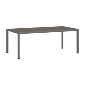 Meeting table professional Denith pakoworld dark grey-walnut 180x100x75cm