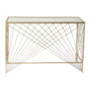 Console Gioni Inart gold metal 110x30x75cm