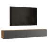 Dello pakoworld wall TV unit anthracite-sonoma color 180x31.6x29.6cm