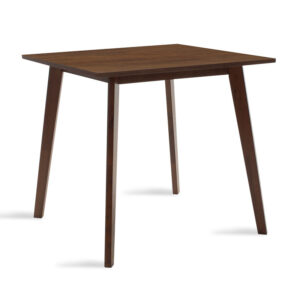 Dining table Benson pakoworld MDF - venner in walnut color 80x80x75cm