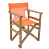 Director's armchair frame Retto pakoworld solid beech walnut - PVC orange