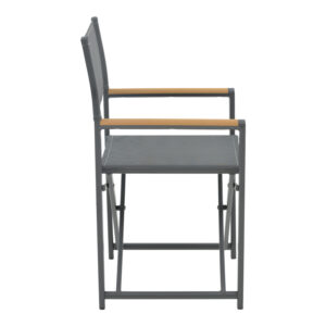 Directors chair Mabu pakoworld dark grey aluminum 56x48x86cm 2 Director's chair Mabu pakoworld dark grey aluminum 56x48x86cmOutdoor furniture > Garden armchairs