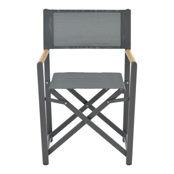 Directors chair Mabu pakoworld dark grey aluminum 56x48x86cm 3 Director's chair Mabu pakoworld dark grey aluminum 56x48x86cmOutdoor furniture > Garden armchairs