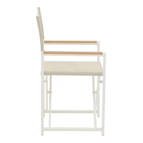 Directors chair Mabu pakoworld white aluminum 56x48x86cm 2 Director's chair Mabu pakoworld white aluminum 56x48x86cmOutdoor furniture > Garden armchairs