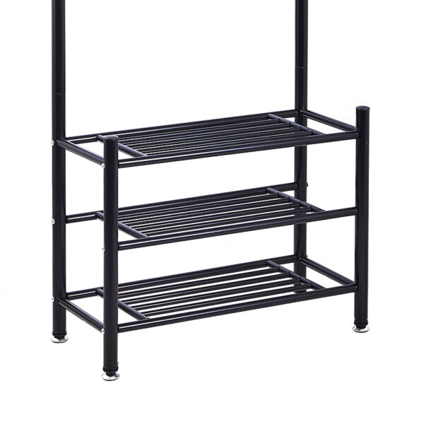 Entrance unit Federica pakoworld metal black 65x28x187cm 2 Entrance unit Federica pakoworld metal black 65x28x187cmIndoor furniture > Entrance furniture