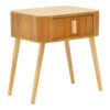 Evander bedside table pakoworld wood in a natural shade 45x35x50cm