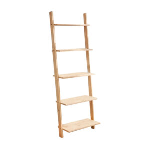 Fealor pakoworld bookcase natural pine wood 42x20x148cm