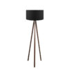 Floor lamp PWL-1059 pakoworld Ε27 walnut-black D38x140cm