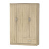 Four-leaf wardrobe Karter pakoworld sonoma melamine 121x48x180cm