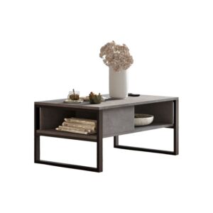 Honora pakoworld coffee table anthracite antique-black 100x60x44.5cm