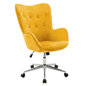 Manager office chair Kido pakoworld yellow velvet