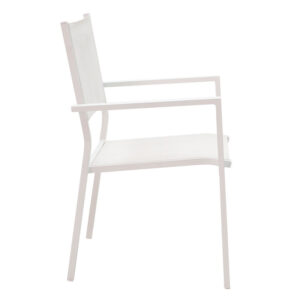 Moly pakoworld aluminum textilene armchair white 2 Moly pakoworld aluminum-textilene armchair whiteOutdoor furniture > Garden armchairs