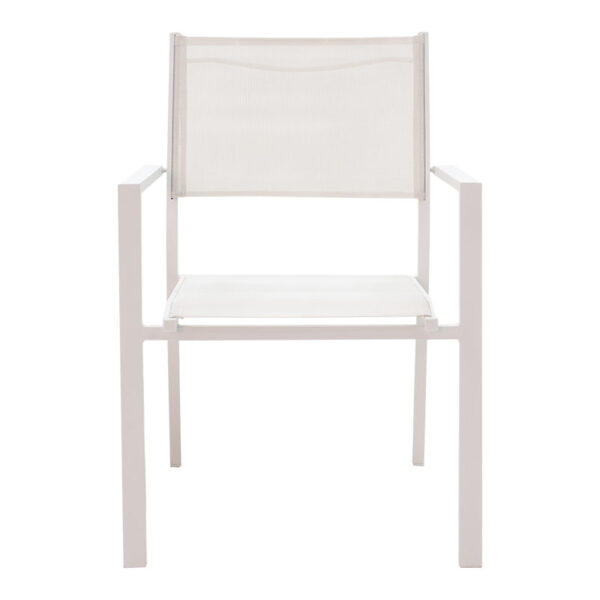 Moly pakoworld aluminum textilene armchair white 3 Moly pakoworld aluminum-textilene armchair whiteOutdoor furniture > Garden armchairs