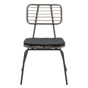 Naoki pakoworld chair metal black pe gray 3 Naoki pakoworld chair metal black-pe gray.Indoor furniture > Chairs