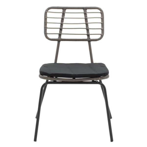 Naoki pakoworld chair metal black pe gray 3 Naoki pakoworld chair metal black-pe gray.Indoor furniture > Chairs