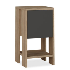 Nightstand Ema pakoworld anthracite color 30x30x55cm