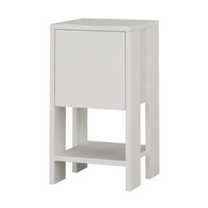 Nightstand Ema pakoworld in white color 30x30x55cm