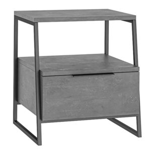 Nightstand Johana pakoworld black-gray antique 45x40x50cm