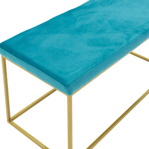 Odin pakoworld stool blue velvet golden metal 99x45x49cm 2 Odin pakoworld stool blue velvet - golden metal 99x45x49cmIndoor furniture > Stools