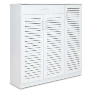 Shoe cabinet Sante pakoworld 30 pairs white 120x37x123cm