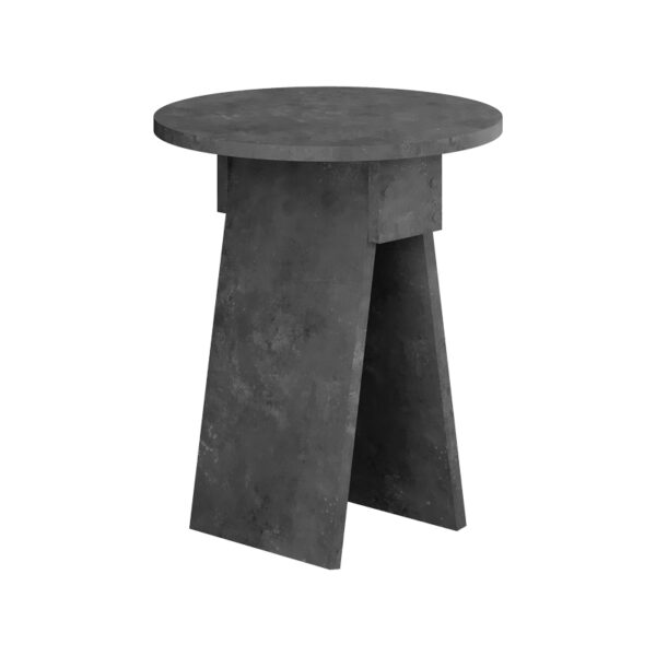 Side table Chen pakoworld grey melamine D42x50cm