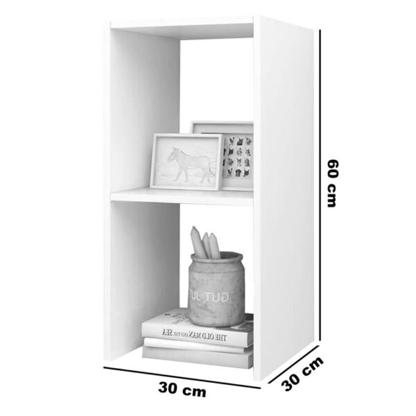 Side table Leofric pakoworld white melamine 30x30x60cm 2 Side table Leofric pakoworld white melamine 30x30x60cmIndoor furniture > Tables auxiliary