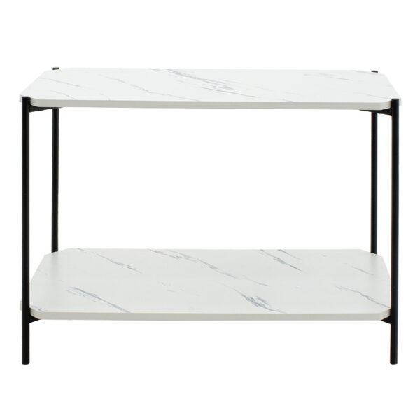 Side table Mara MDF white marble black 80x40x55cm 3 Side table Mara MDF white marble-black 80x40x55cmIndoor furniture > Tables auxiliary