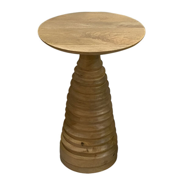 Side table Souler Inart brown solid mango wood D38x56cm