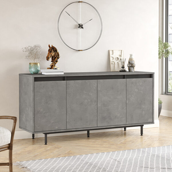 Sideboard Jethro pakoworld antique anthracite wenge160x44.5x75.5cm 2 Sideboard Jethro pakoworld antique anthracite-wenge160x44.5x75.5cmIndoor furniture > Buffets