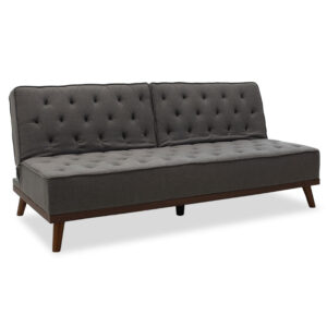 Sofa bed Marco pakoworld in grey fabric 180x80x80cm