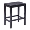 Stool Ridley pakoworld wood-pu black 51x34x61.5cm