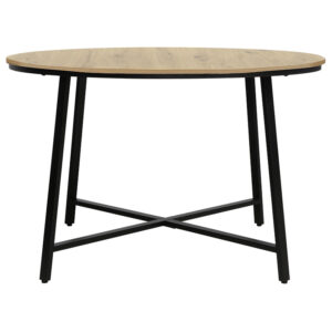 Table Gianno pakoworld natural black leg D120x76cm 2 Table Gianno pakoworld natural-black leg D120x76cmIndoor furniture > Dining Tables