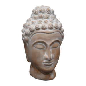 Table decoration buddha Rolia Inart grey terracotta 16x16x28cm