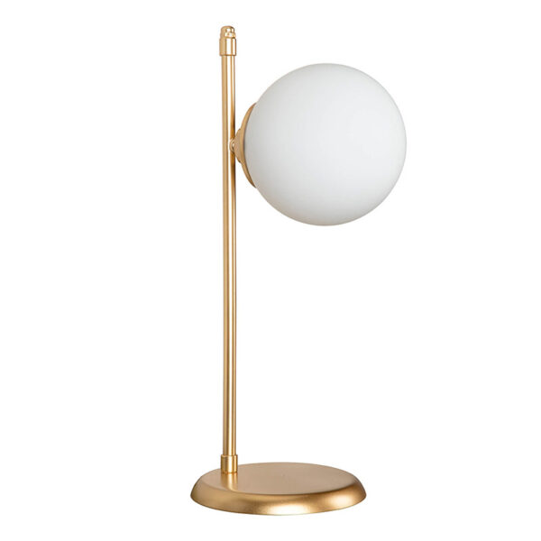 Table lamp Inclusive pakoworld Ε27 golden 16.5x21x45cm