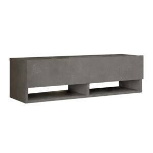 Tv unit Roscoe pakoworld antique dark grey melamine 100x31.5x29.6cm