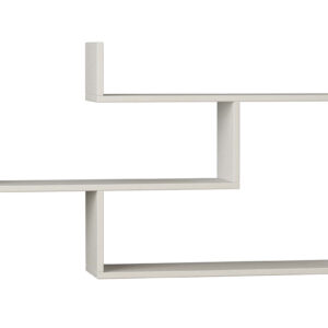 Wall shelf unit Tibet pakoworld white 120x22x67cm