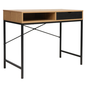 Work table Taco pakoworld natural-black 95x48x76cm