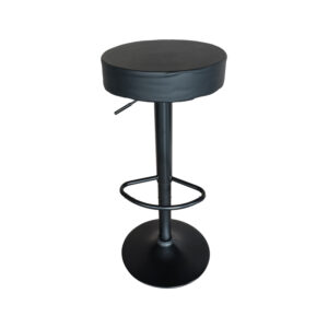 Bar stool Dianors pakoworld height adjustable pu black-black base 38x38x75cm