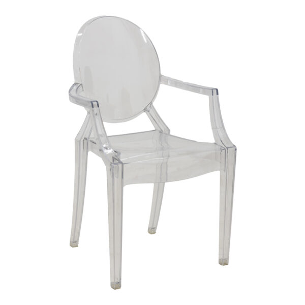 Chair Narova pakoworld PC clear 43x48x92cm