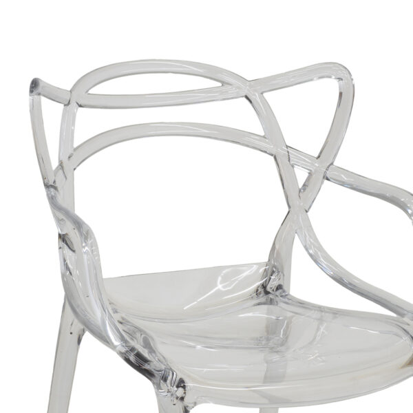 Chair Ramsei pakoworld PC clear 55x53x84cm 3 Chair Ramsei pakoworld PC clear 55x53x84cmIndoor furniture > Chairs