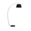 Glinze pakoworld floor lamp black metal 90x38x170cm