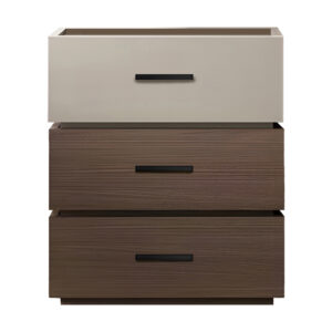 Sonlen pakoworld melamine and mdf bedside table in walnut-beige shade 60x40x66cm