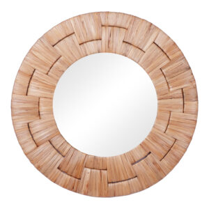 Adloms Inart mirror wood in natural shade D70x6cm