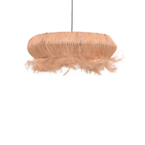 Ceiling lamp Coanze Inart abaca wood in natural color D65x35cm