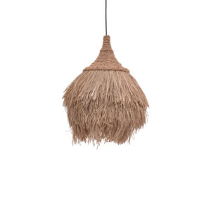 Ceiling lamp Dasmin Inart mat in natural-black color D60x60cm